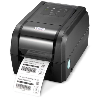 Принтер этикеток TSC TX200 SU + Ethernet + USB Host + Wi-Fi slot-in + Внешний держатель рулона этикеток для принтера TX